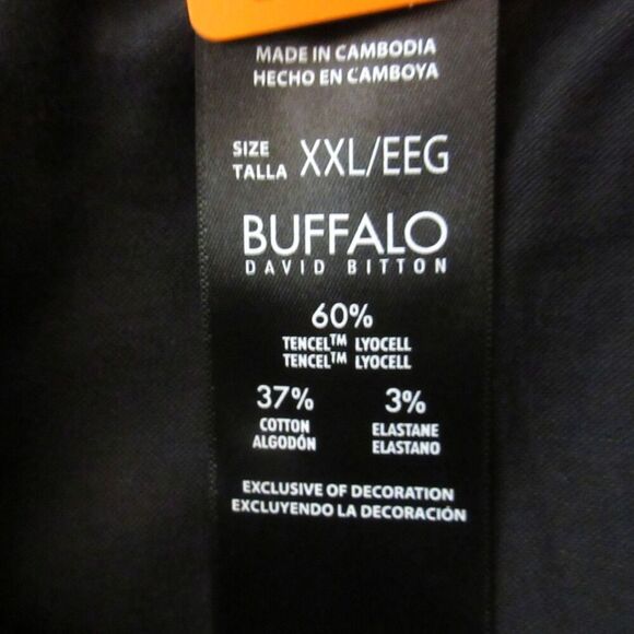 BUFFALO DAVID BITTON Womens Soft Tencel Pull-On Pants XXL Black 2XL Cropped NWT - Picture 10 of 15